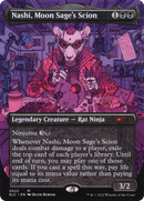 Nashi, Moon Sage's Scion (SLC-2022) (Borderless) [Secret Lair Countdown Kit] Foil
