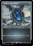 Sapphire Medallion (Foil Etched) (CMM-614) [Commander Masters] Foil
