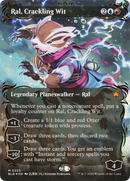 Ral, Crackling Wit (Borderless) (Raised Foil) (BLB-353) (Showcase) [Bloomburrow] Foil