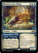 Horned Loch-Whale (Showcase) (WOE-278) [Wilds of Eldraine] Foil