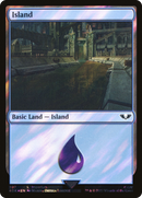 Island (40K-307) (Surge Foil) [Warhammer 40,000 Commander] Foil