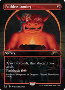 Faithless Looting (SLD-1779) (Borderless) [Secret Lair Drop] Foil