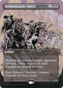 Overwhelming Forces (Textured Foil) (OTP-069) (Borderless) [Breaking News] Foil