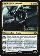 Sorin, Grim Nemesis (PRE-251) [Shadows over Innistrad Promos] Foil