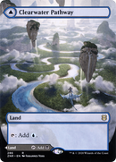 Clearwater Pathway (Borderless) (ZNR-286) (Showcase) (Borderless) [Zendikar Rising] Foil