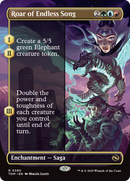 Roar of Endless Song (Borderless) (TDM-390) [Tarkir: Dragonstorm] Foil