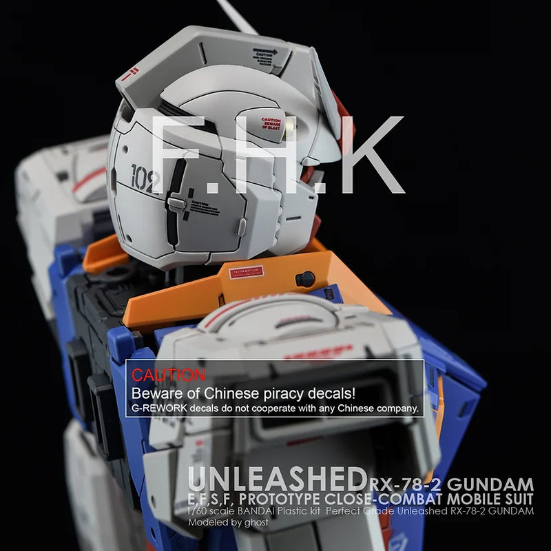 [PG] Unleashed RX-78-2 Gundam Decal