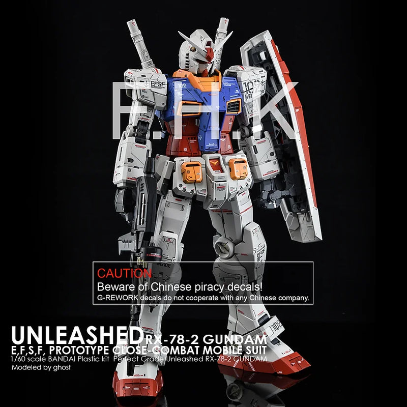 [PG] Unleashed RX-78-2 Gundam Decal