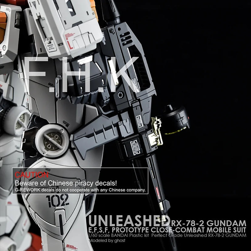 [PG] Unleashed RX-78-2 Gundam Decal