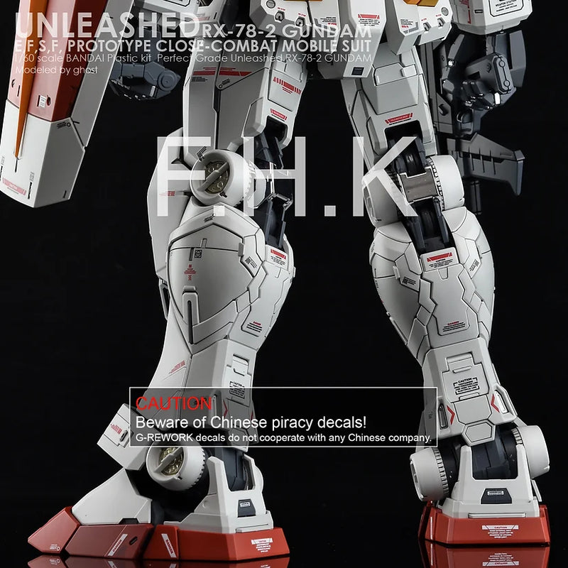 [PG] Unleashed RX-78-2 Gundam Decal