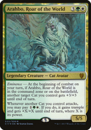 Arahbo, Roar of the World (Commander 2017) (OVER-035) [Commander 2017 Oversized] Foil