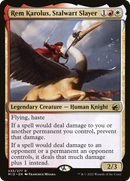 Rem Karolus, Stalwart Slayer (MID-235) [Innistrad: Midnight Hunt] Foil