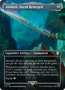 Anduril, Narsil Reforged (Borderless) (LTC-491) [Tales of Middle-earth Commander] Foil