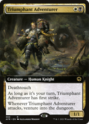 Triumphant Adventurer (Extended Art) (AFR-390) [Adventures in the Forgotten Realms] Foil