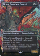 Jirina, Dauntless General (Halo Foil) (MAT-212) (Showcase) (Borderless) [March of the Machine: The Aftermath] Foil
