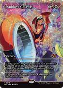 Explosive Getaway (Showcase) (Fracture Foil) (DFT-413) [Aetherdrift] Foil