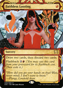 Faithless Looting (STA-038) (Showcase) (Borderless) [Strixhaven Mystical Archive] Etched Foil