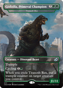 Godzilla, Primeval Champion - Titanoth Rex (IKO-377) (Borderless) [Ikoria: Lair of Behemoths] Foil