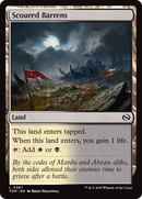 Scoured Barrens (TDM-267) [Tarkir: Dragonstorm] Foil