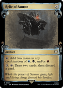 Relic of Sauron (Showcase Scrolls) (LTC-489) [Tales of Middle-earth Commander] Foil