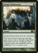Savage Summoning (M14-194) [Magic 2014]