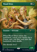 Wood Elves (Borderless) (SLD-1101) (Borderless) [Secret Lair Drop] Foil