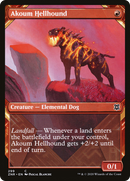 Akoum Hellhound (Showcase) (ZNR-299) [Zendikar Rising]