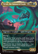 Teval, the Balanced Scale (Borderless) (TDC-008) [Commander: Tarkir: Dragonstorm] Foil