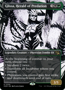 Glissa, Herald of Predation (Showcase) (MOM-308) (Borderless) [March of the Machine] Foil