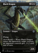 Black Dragon (Borderless) (AFR-291) (Borderless) [Adventures in the Forgotten Realms] Foil