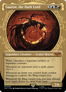 Sauron, the Dark Lord (Showcase) (LTR-329) (Borderless) [The Lord of the Rings: Tales of Middle-earth] Foil