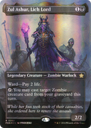 Zul Ashur, Lich Lord (Borderless) (Mana Foil) (FDN-389) [Foundations] Foil