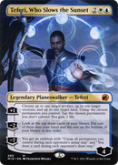 Teferi, Who Slows the Sunset (Borderless) (MID-280) (Borderless) [Innistrad: Midnight Hunt] Foil