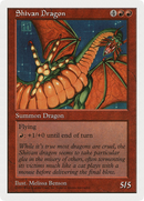 Shivan Dragon (5ED-267†) [Fifth Edition]