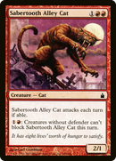 Sabertooth Alley Cat (RAV-140) [Ravnica: City of Guilds] Foil