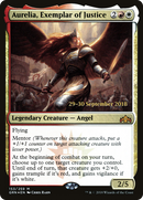 Aurelia, Exemplar of Justice (PRE-153S) [Guilds of Ravnica Promos] Foil