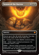 Season of the Burrow (Borderless) (BLB-282) (Showcase) [Bloomburrow] Foil