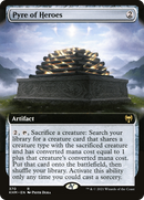 Pyre of Heroes (Extended Art) (KHM-370) [Kaldheim] Foil