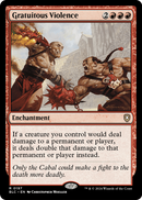 Gratuitous Violence (BLC-197) [Bloomburrow Commander]