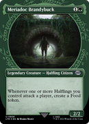 Meriadoc Brandybuck (Showcase) (Surge Foil) (LTR-806) (Borderless) [The Lord of the Rings: Tales of Middle-earth] Foil