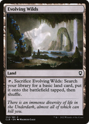 Evolving Wilds (CLB-352) [Commander Legends: Battle for Baldur's Gate] Foil