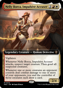 Nelly Borca, Impulsive Accuser (Extended Art) (MKC-318) [Murders at Karlov Manor Commander] Foil