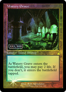 Watery Grave (Retro Frame) (Serial Numbered) (RVR-415) [Ravnica Remastered] Foil