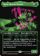 Kona, Rescue Beastie (Showcase) (DSK-358) (Borderless) [Duskmourn: House of Horror]
