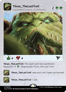 Thrun, the Last Troll (Rainbow Foil) (SLD-810) (Borderless) [Secret Lair Drop] Foil