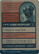 Garruk Wildspeaker (SLD-749) (Autographed) (Borderless) [Secret Lair Drop] Foil