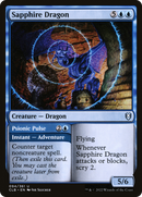 Sapphire Dragon (CLB-094) [Commander Legends: Battle for Baldur's Gate] Foil
