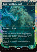 Craterhoof Behemoth (Showcase) (Halo Foil) (TDM-414) [Tarkir: Dragonstorm] Foil