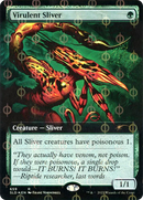 Virulent Sliver (Extended Art) (Step-and-Compleat Foil) (SLD-659Φ) [Secret Lair Drop] Foil