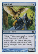 Sage Owl (8ED-098) [8th Edition] Foil